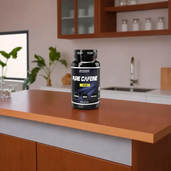 Pure cafeine nutragene, le complément alimentaire qu'il vous faut pour une énergie longue durée.